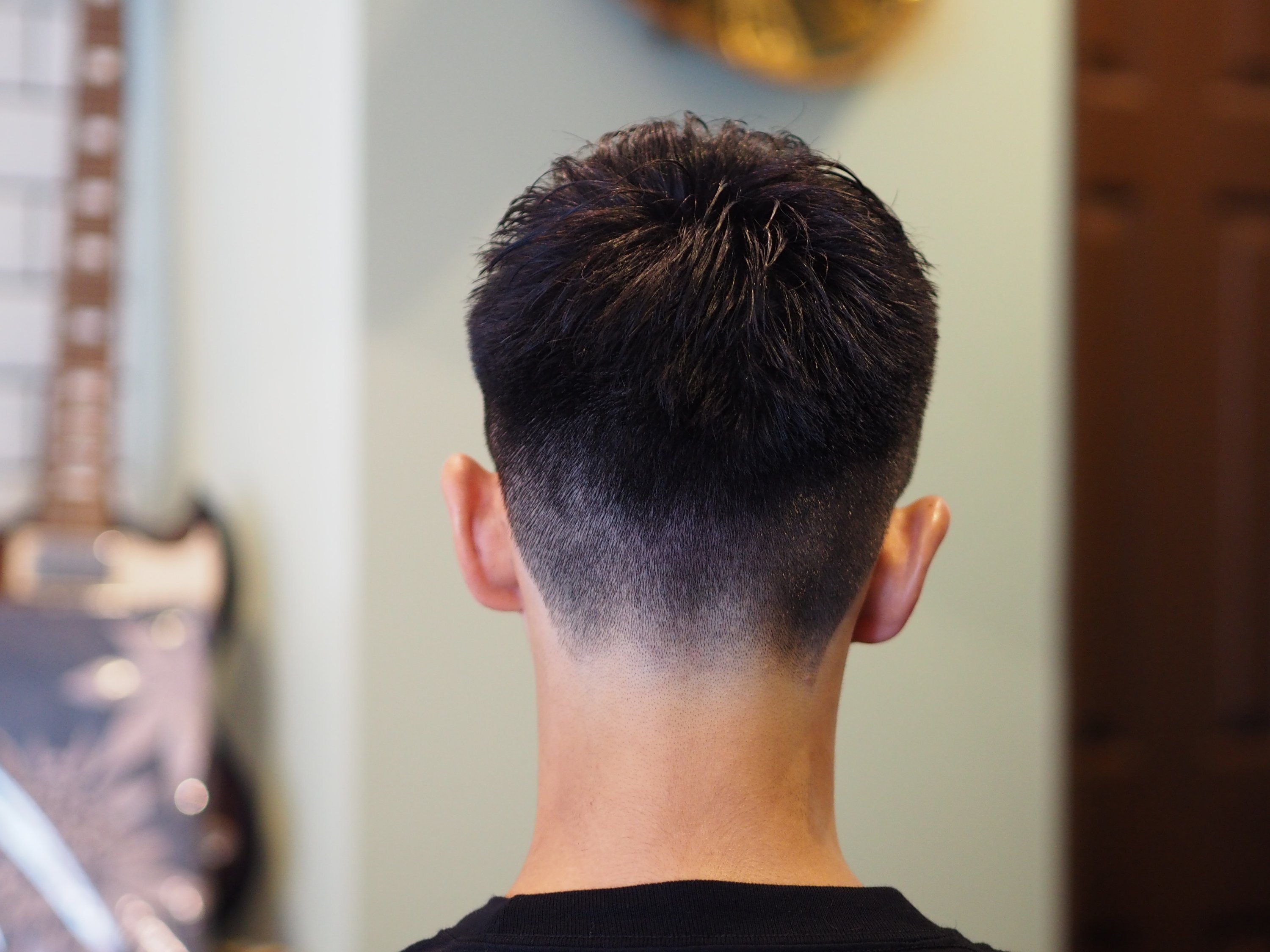 交渉可即納カッコイイオシャレbarberカットクロス カッティング ケープ 理容 美容 バーバー ビンテージ ストライプ 千葉メンズカット ナチュラルクロップスタイル | 千葉市理容室 DICE